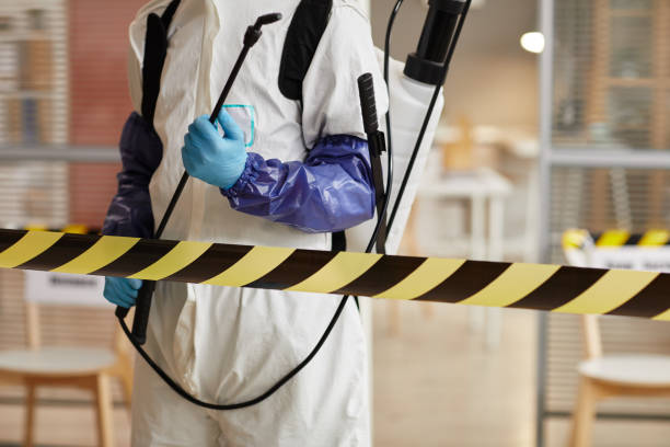 Professional Biohazard technician working in Wallace, FL